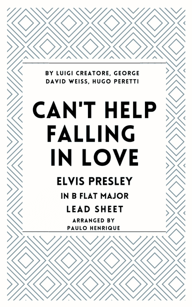 Can't Help Falling In Love (arr. Paulo Henrique)