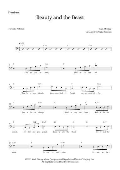 Beauty And The Beast (arr. Cadu Barcelos)