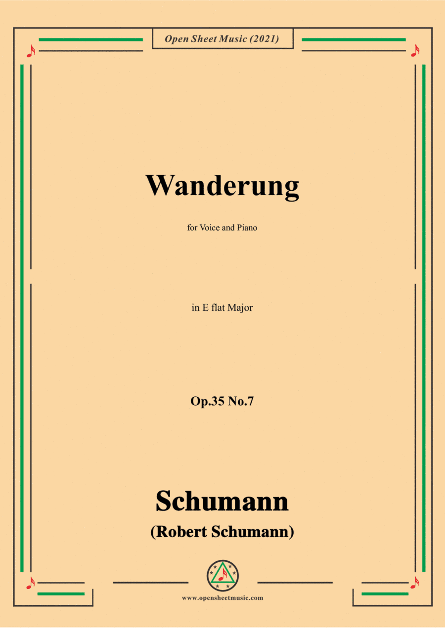 Schumann-Wanderung,Op.35 No.7 in E flat Major (arr. Open Cloud)