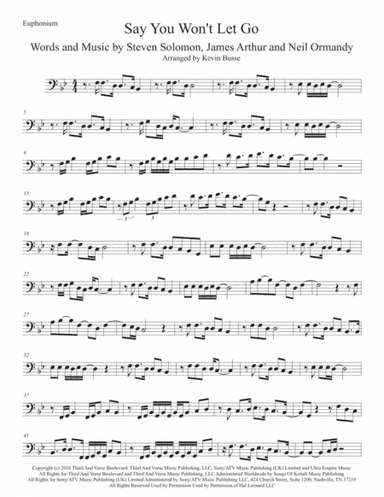 Say You Won't Let Go (arr. Kevin Busse)