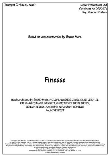 Finesse (arr. Arr. Mike West)