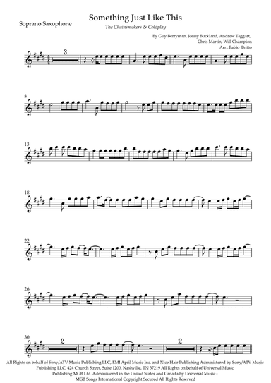 Something Just Like This (arr. Fabio Britto)