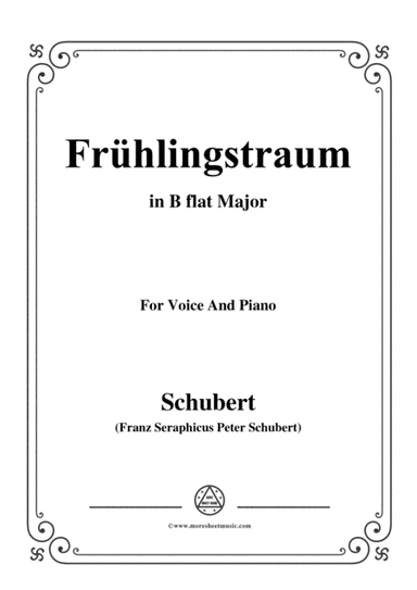Schubert-Frühlingstraum,from 'Winterreise',Op.89(D.911) No.11,in B flat Major,for Voice&Piano (arr. MSM)