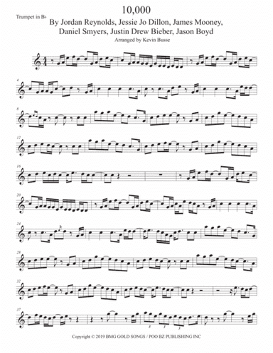 10,000 Hours (arr. Kevin Busse)