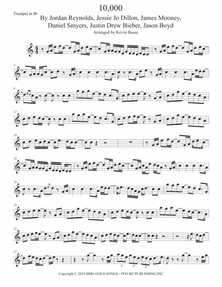 10,000 Hours (arr. Kevin Busse)