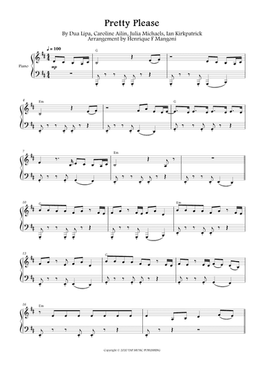 Pretty Please (arr. Henrique F Mangoni)