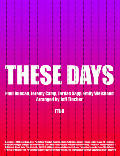 These Days (arr. Jeff Tincher)