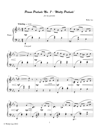 Piano Prelude No. 7 - "Waltz Prelude"