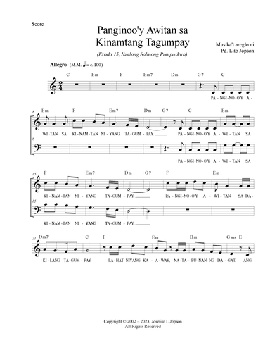 Panginoo'y Awitan sa Kinamtang Tagumpay