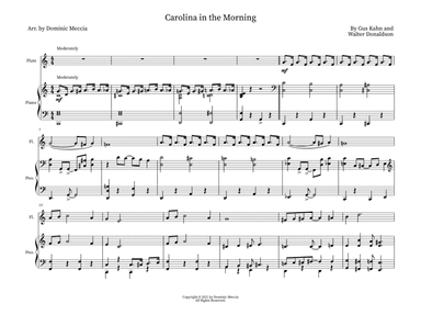 Carolina in the Morning (arr. Dominic Meccia)