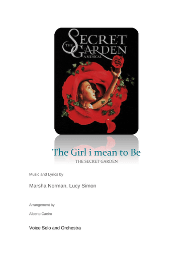 The Girl I Mean To Be (arr. Alberto Caeiro)