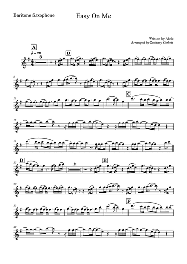 Easy On Me (arr. Zachary Corbett)