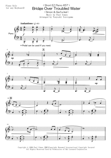 Bridge Over Troubled Water (arr. Tsuyoshi Yoroiguma)