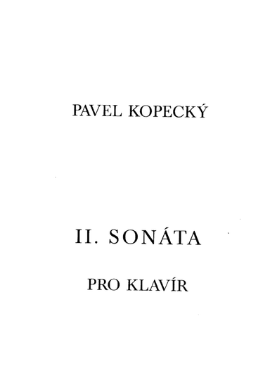 2nd SONATA for piano