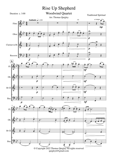 Rise Up Shepherd (arr. Thomas Quigley)