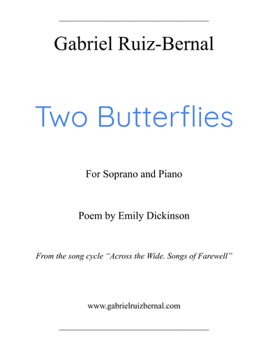 TWO BUTTERFLIES