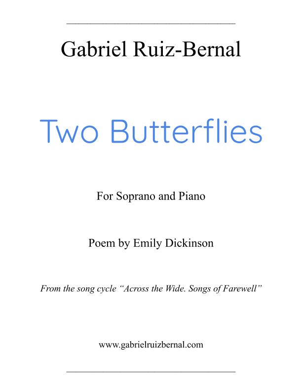 TWO BUTTERFLIES
