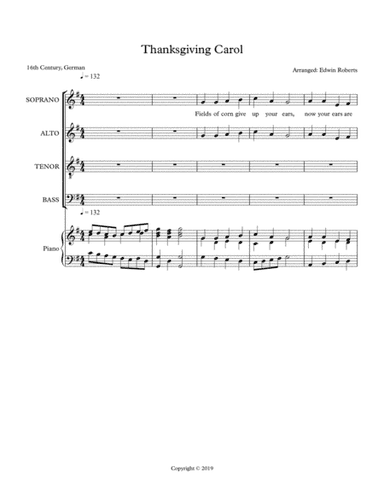Thanksgiving Carol (arr. Edwin Roberts)