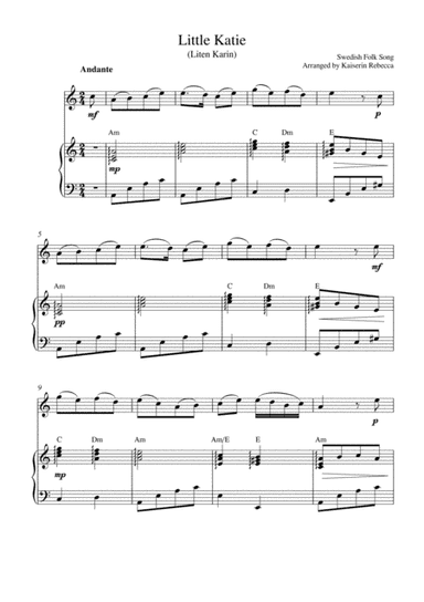 Little Katie  (Liten Karin) (arr. Kaiserin Rebecca)