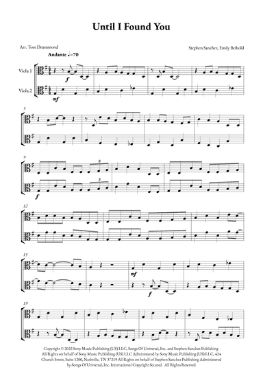 Until I Found You (arr. Tom Drummond)