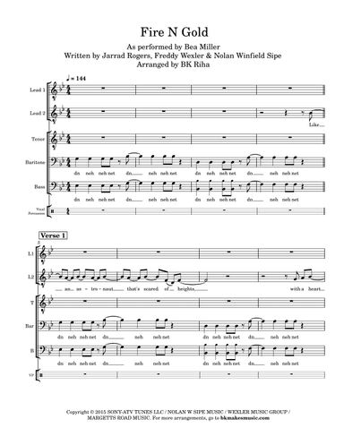 Fire N Gold (arr. BK Riha / Brandy Kay Riha)