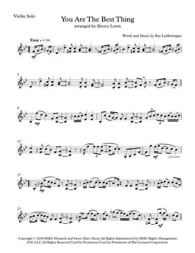 You Are The Best Thing (arr. Sherry Lewis)