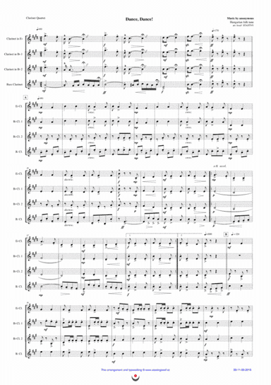 Dance, Dance! (Hungarian folk tune csardas) (arr. Josef Štastný)
