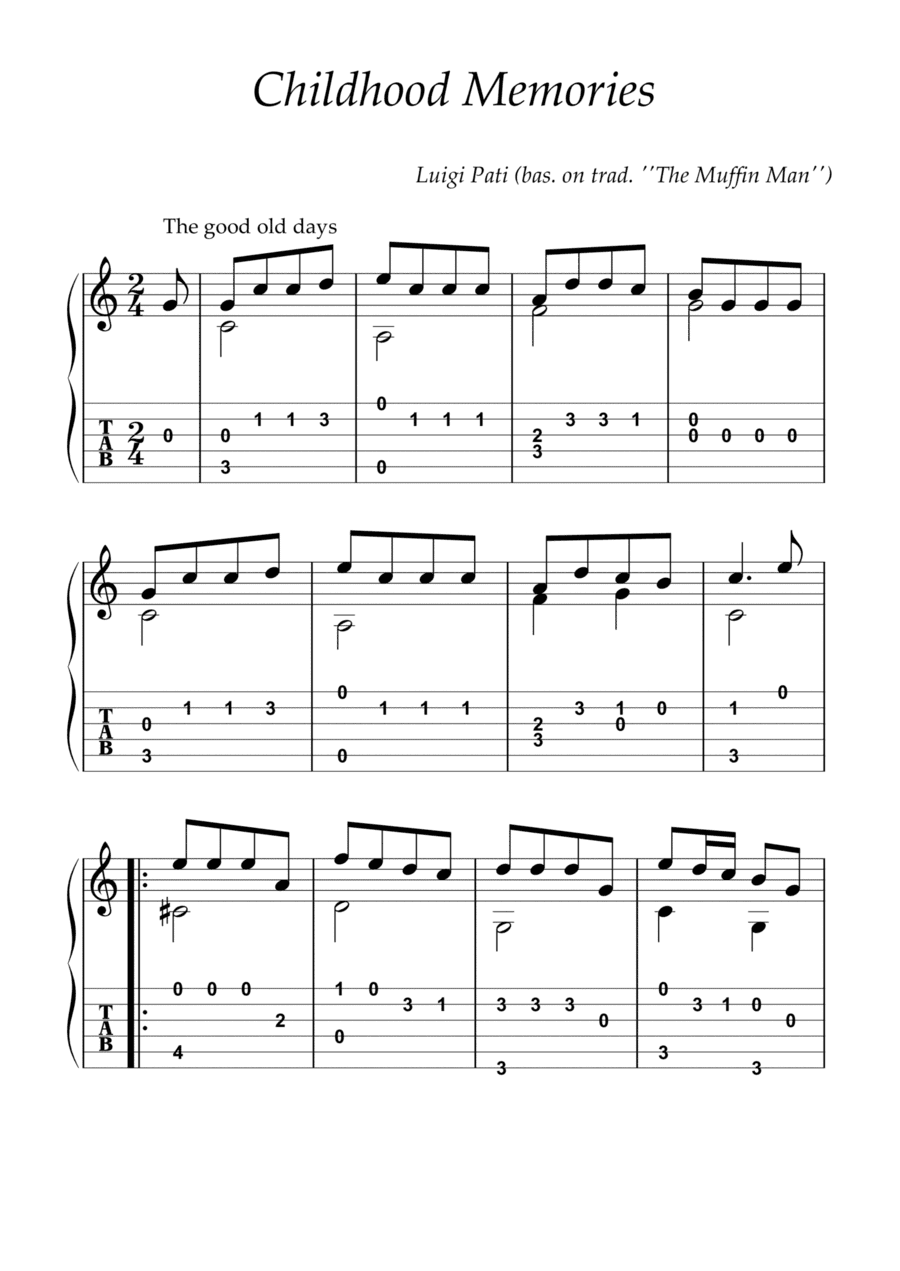 Childhood Memories (arr. Luigi Pati)