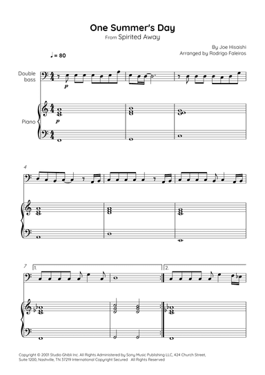 One Summer's Day (arr. Rodrigo Faleiros)