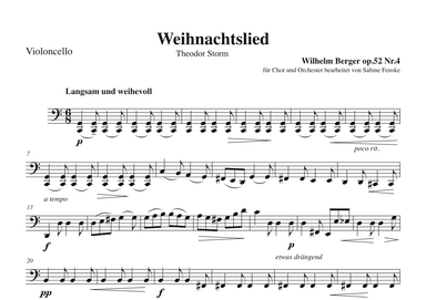 Weihnachtslied (arr. Sabine Fenske)