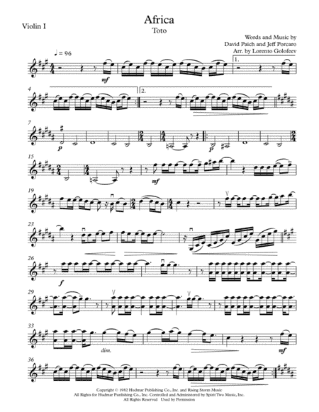 Africa (arr. Lorento Golofeev)