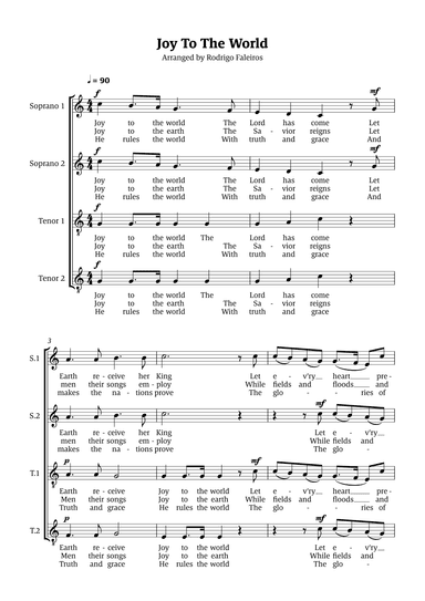 Joy To The World (arr. Rodrigo Faleiros)