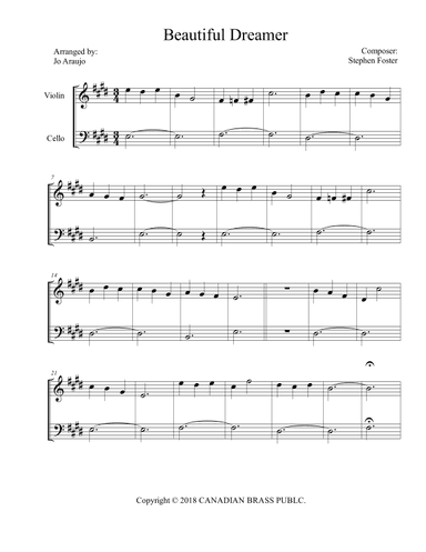 BEAUTIFUL DREAMER (arr. JO ARAÚJO)