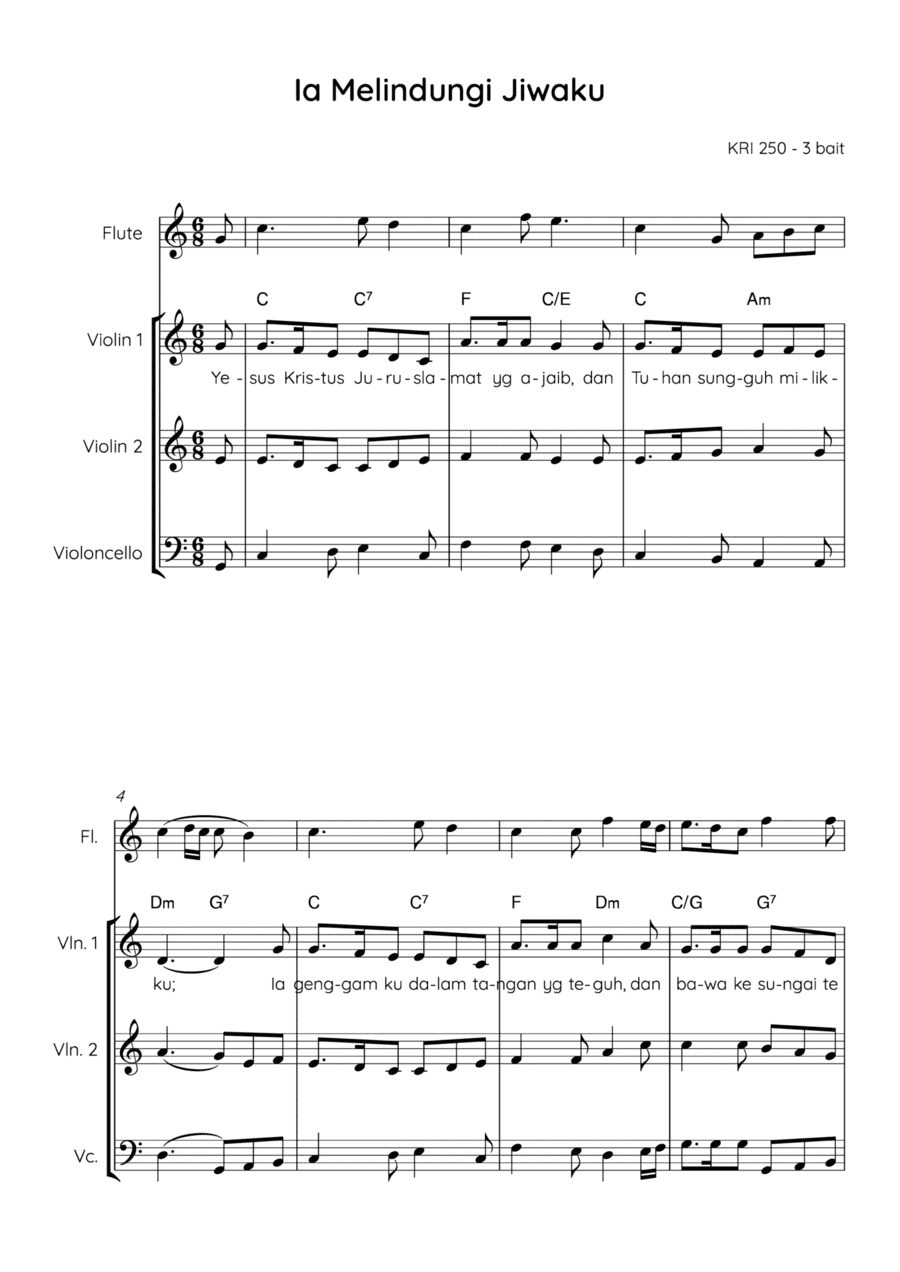 He Hideth My Soul / Ia Melindungi Jiwaku (arr. Angie Wiranata)