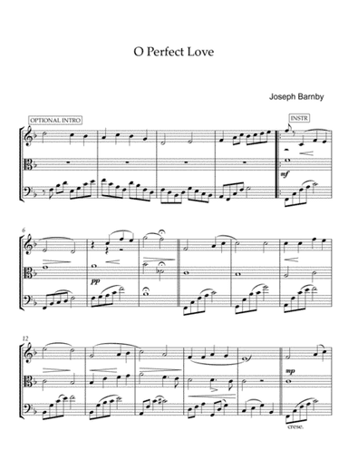 O Perfect Love (String Trio, Violin Viola and Cello) (arr. mcbleke)