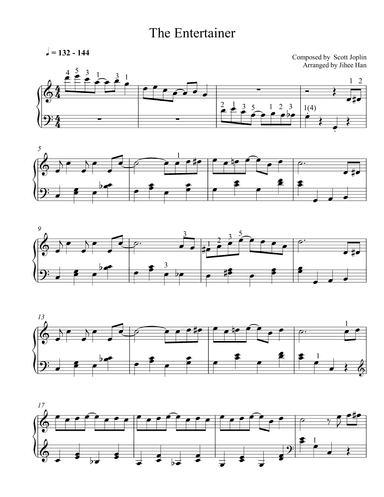 The Entertainer (arr. Jihee Han)