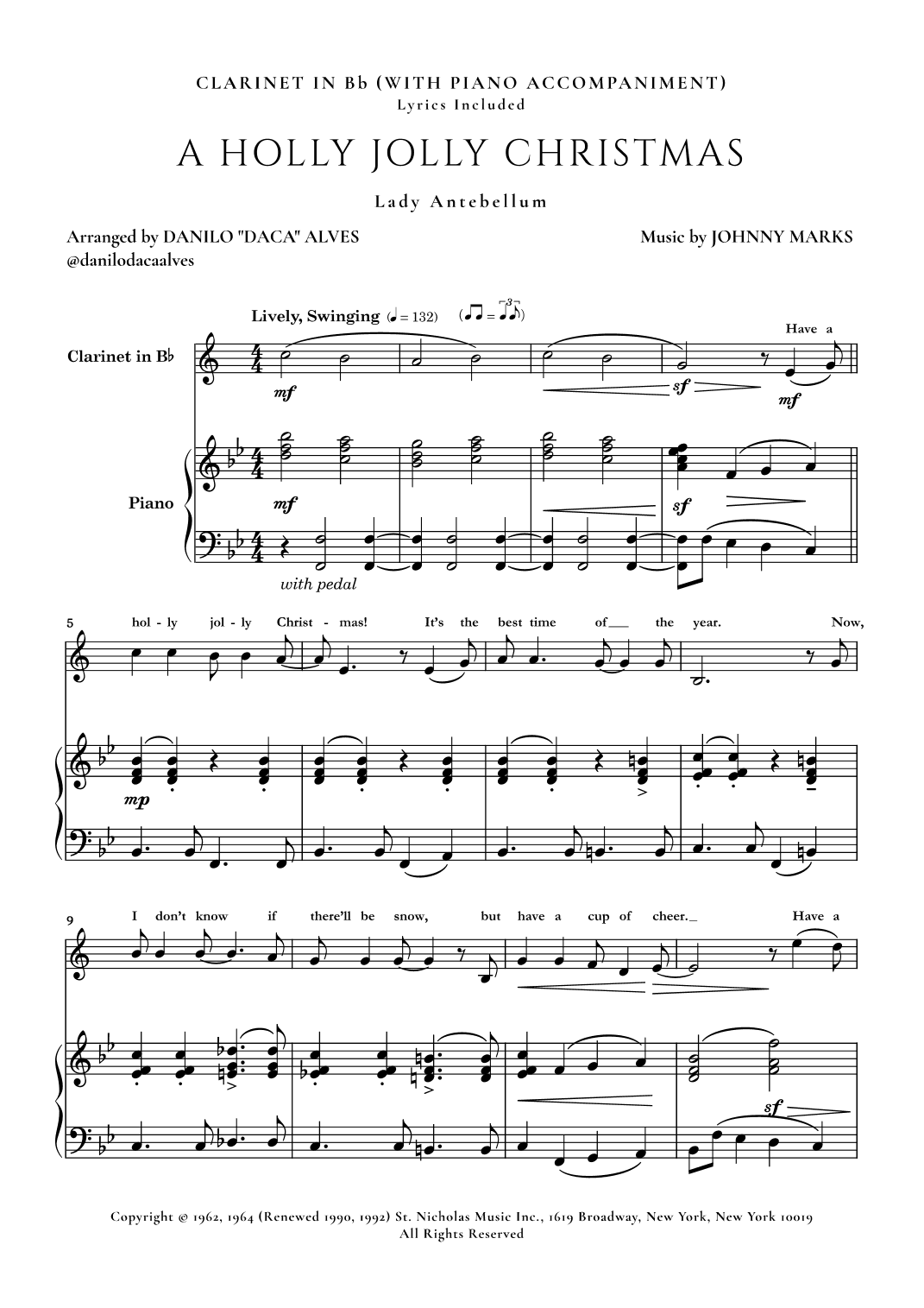 A Holly Jolly Christmas (arr. Danilo "Daca" Alves)