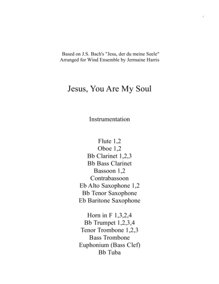 Jesus You Are My Soul (arr. Jermaine Harris)