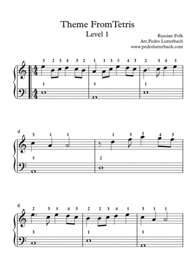 Theme From Tetris (arr. Pedro Lutterbach)