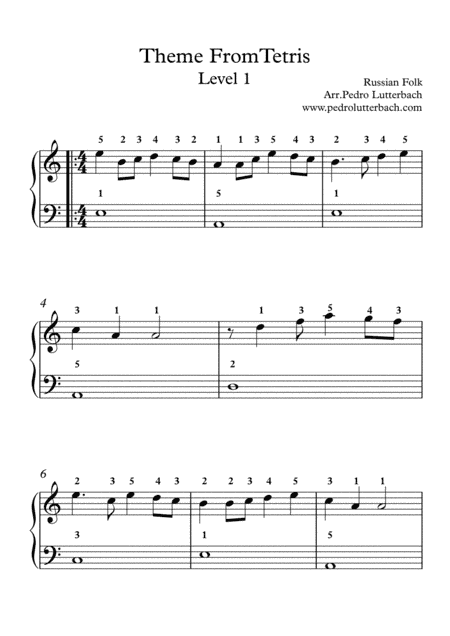 Theme From Tetris (arr. Pedro Lutterbach)