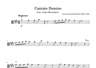 Cantate Domino in E (arr. Diego Matheus da Silva Marques)