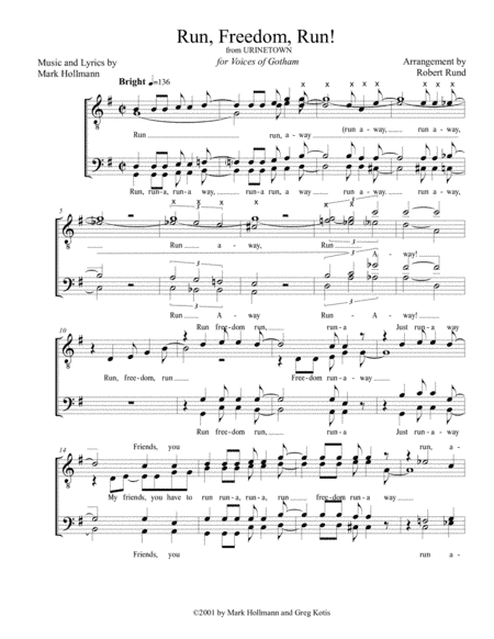 Run, Freedom, Run! (arr. Robert Rund)