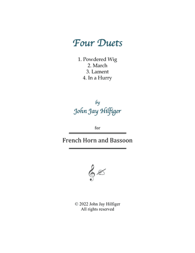 Four Duets for French Horn and Bassoon