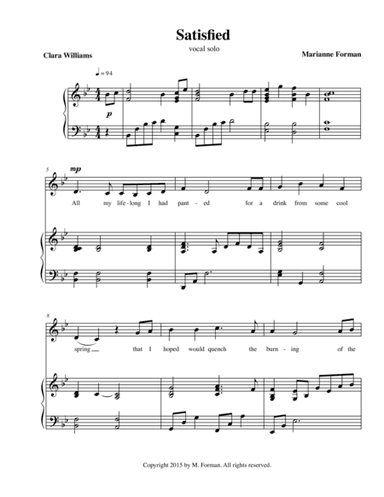 Satisfied (vocal solo)