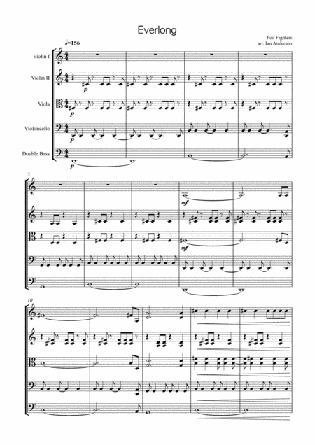 Everlong (arr. Ian Anderson)