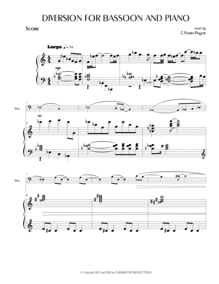 Diversion for Bassoon and Piano