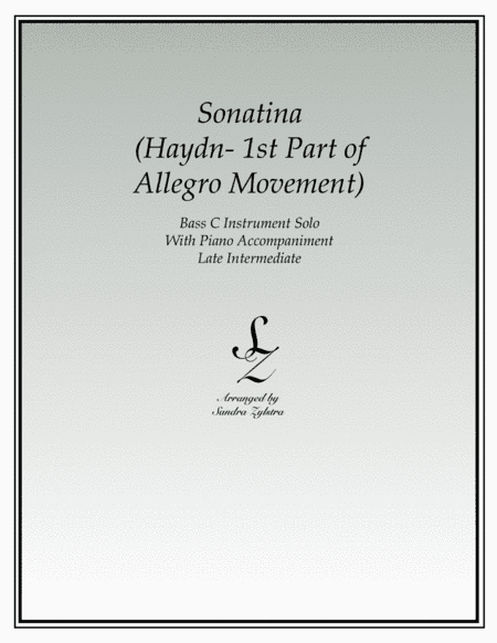 Sonatina-Haydn (bass C instrument solo) (arr. Sandra Zylstra)