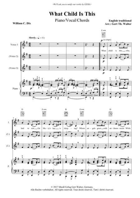 What Child Is This (arr. Gert Th. Walter)
