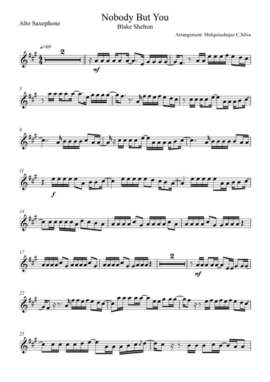 Nobody But Me (arr. Melquisedeque C.Silva)