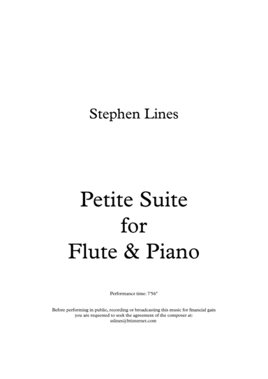 Petite Suite for Flute and Piano